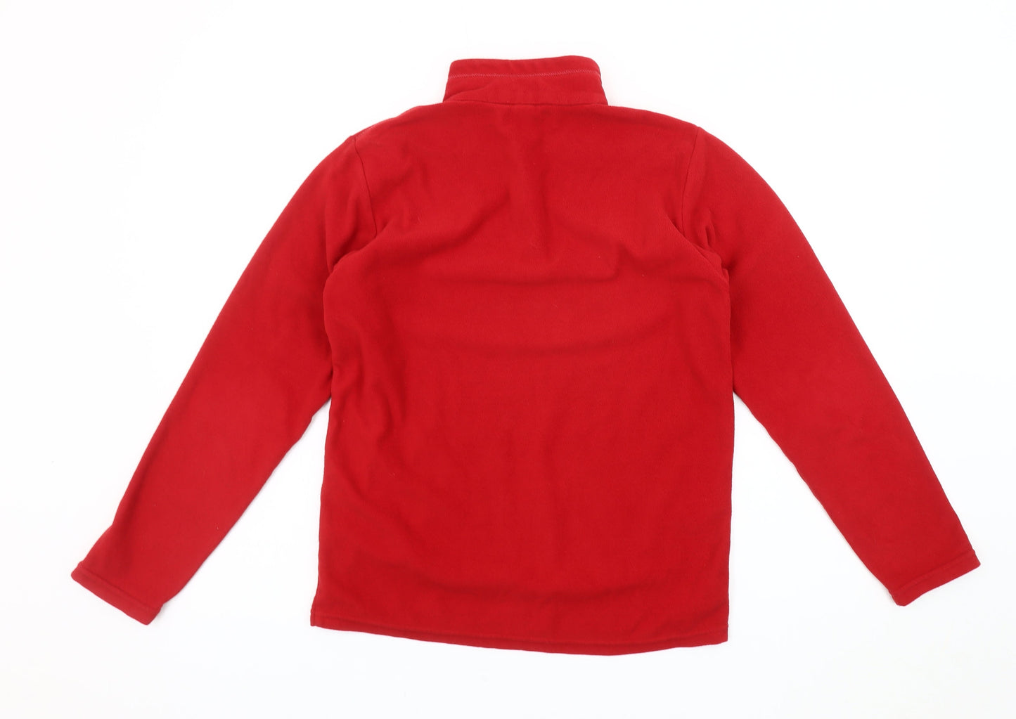 Decathlon Boys Red Fleece 1/2 Zip Sweatshirt 14 Years