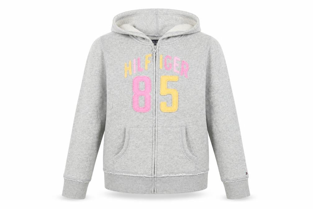 Teens UK Size 12 Tommy Hilfiger Grey Hooded Jacket