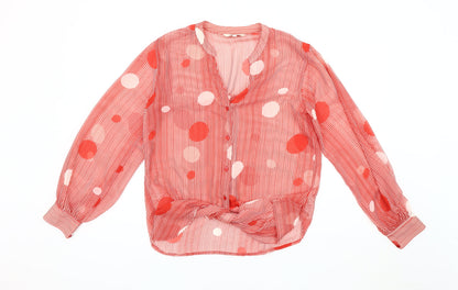 Womens UK Size 12 NEXT Red Basic Blouse