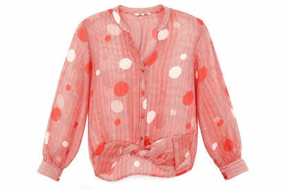 Womens UK Size 12 NEXT Red Basic Blouse
