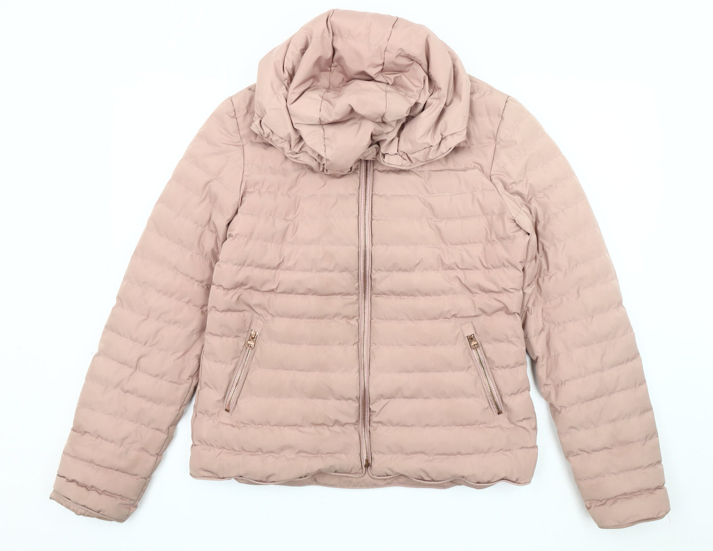 Womens UK Size 12 Tokyo Laundry Pink Puffer Jacket