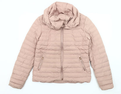 Womens UK Size 12 Tokyo Laundry Pink Puffer Jacket