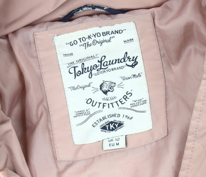 Womens UK Size 12 Tokyo Laundry Pink Puffer Jacket