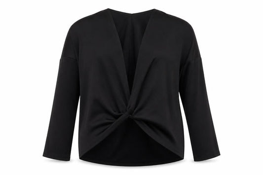 Womens UK Size S Kenneth Cole Black Wrap Blouse