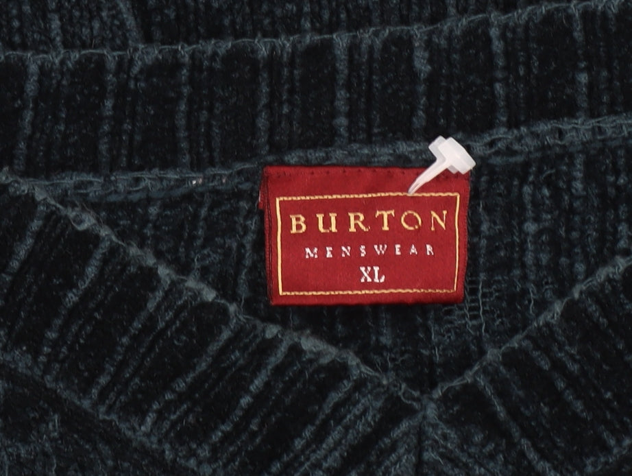 Burton Men's Black Acrylic Pullover Jumper XL