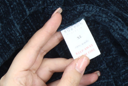 Burton Men's Black Acrylic Pullover Jumper XL