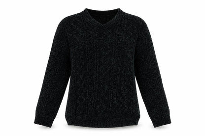 Womens UK Size L Derek Heart Black Pullover Jumper