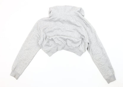 Hype Women's Grey Hoodie, Size 12, Logo Design, Casual