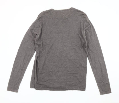 REBEL Men's Grey L Pullover Jumper, Autumn-Winter