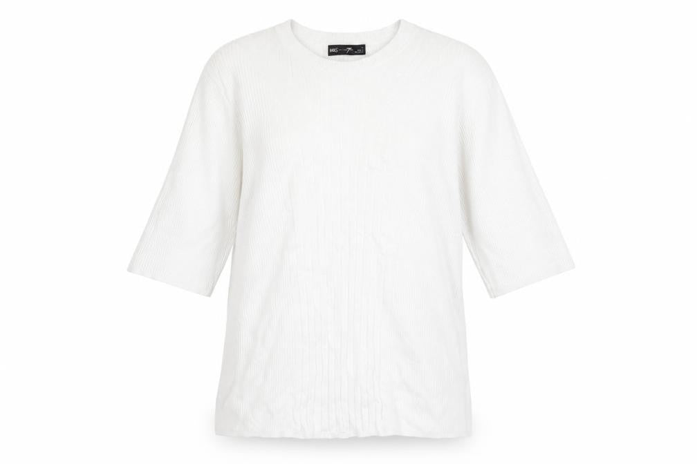 Womens UK Size L Marks and Spencer White Basic T-Shirt