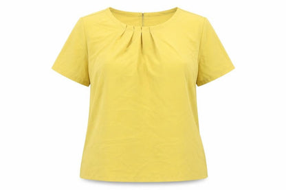 Womens UK Size 14 Marks and Spencer Yellow Basic Blouse