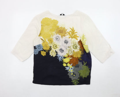 Womens UK Size 14 NEXT Multicoloured Basic Blouse