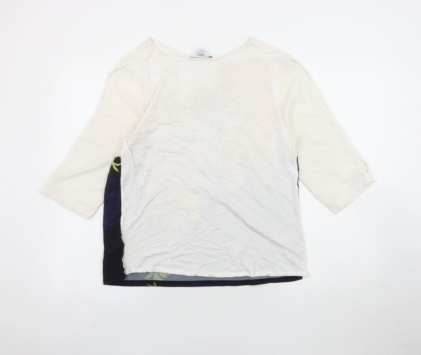 Womens UK Size 14 NEXT Multicoloured Basic Blouse