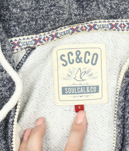 Womens UK Size 6 SoulCal & Co Grey Hooded