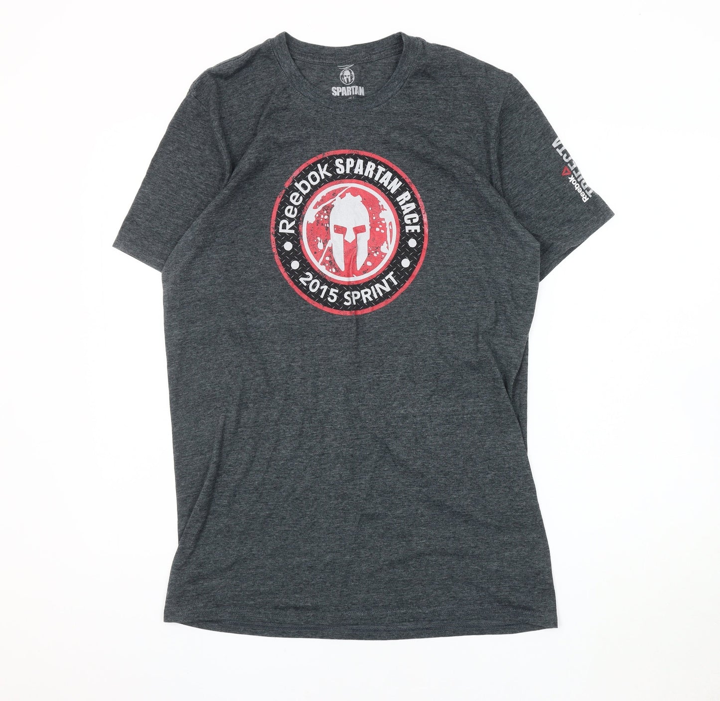 Spartan Men's Grey Sports T-Shirt L Crew Neck