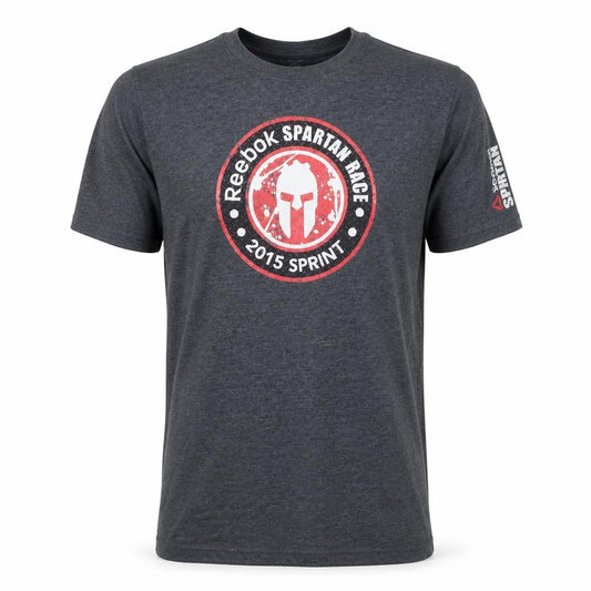 Spartan Men's Grey Sports T-Shirt L Crew Neck
