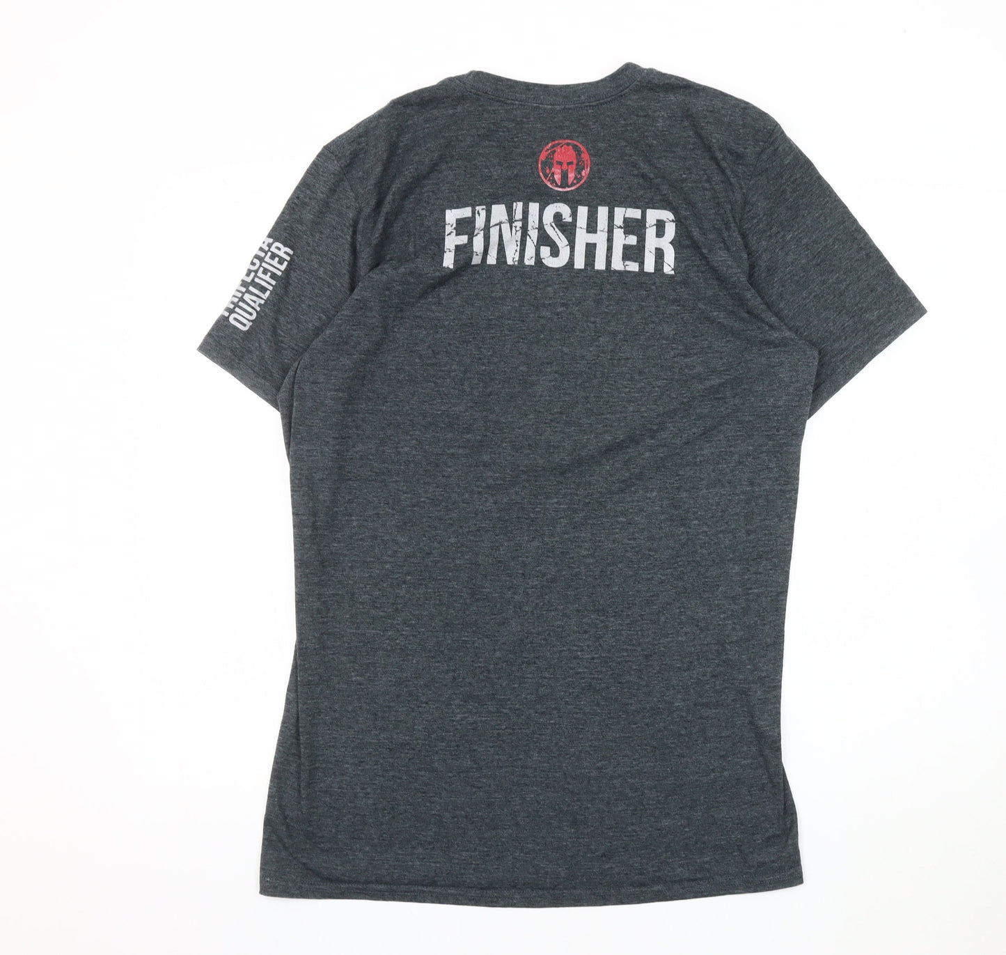 Spartan Men's Grey Sports T-Shirt L Crew Neck
