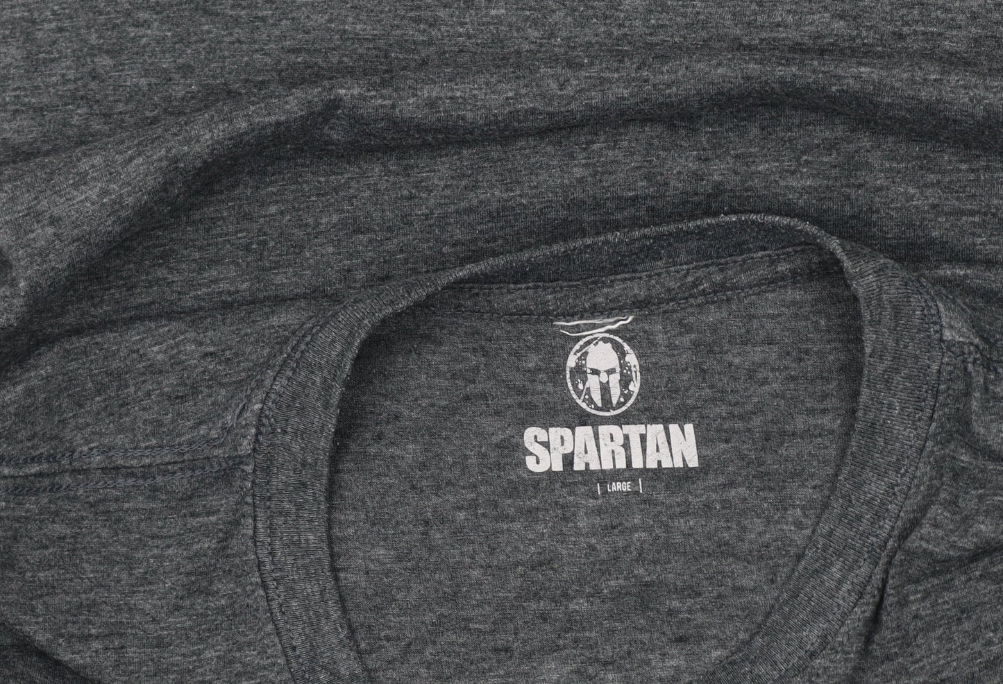 Spartan Men's Grey Sports T-Shirt L Crew Neck