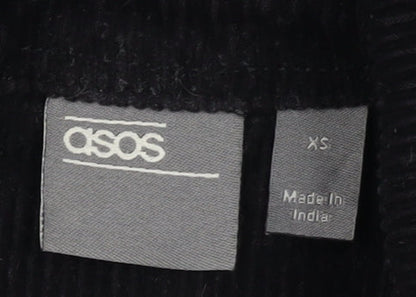 ASOS Men's Black Corduroy Button-Up Shirt XS