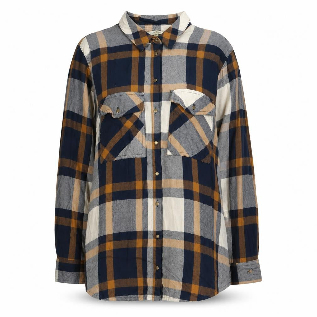 Womens UK Size 10 River Island Multicoloured Basic Button-Up