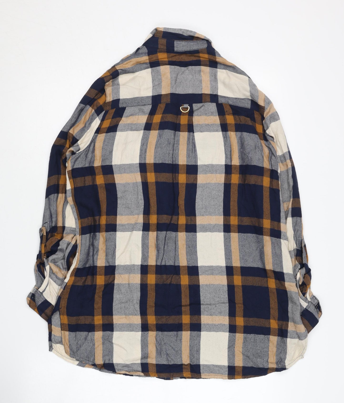 Womens UK Size 10 River Island Multicoloured Basic Button-Up