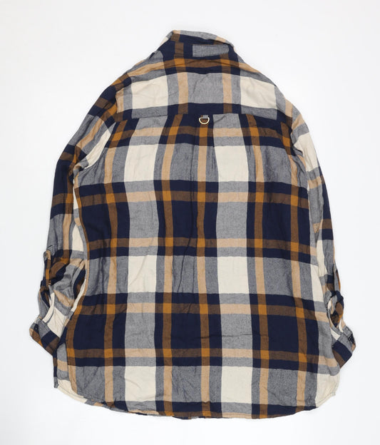 Womens UK Size 10 River Island Multicoloured Basic Button-Up