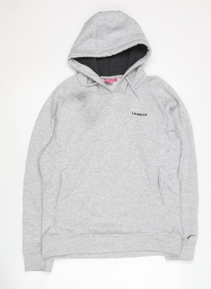 Womens UK Size 14 LA Gear Grey Pullover Hoodie
