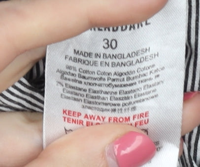 Threadbare Men's Blue Cargo Trousers Size 30