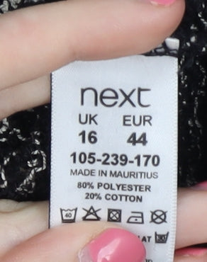 Next Women’s Black Striped Tank Dress Size 16