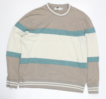 Topman Mens Multicoloured M Pullover Striped Sweatshirt