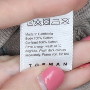 Topman Mens Multicoloured M Pullover Striped Sweatshirt