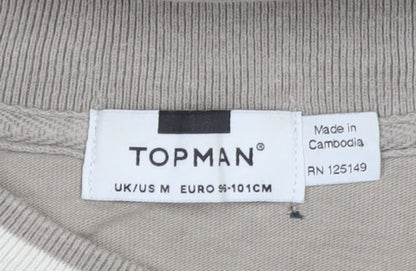Topman Mens Multicoloured M Pullover Striped Sweatshirt