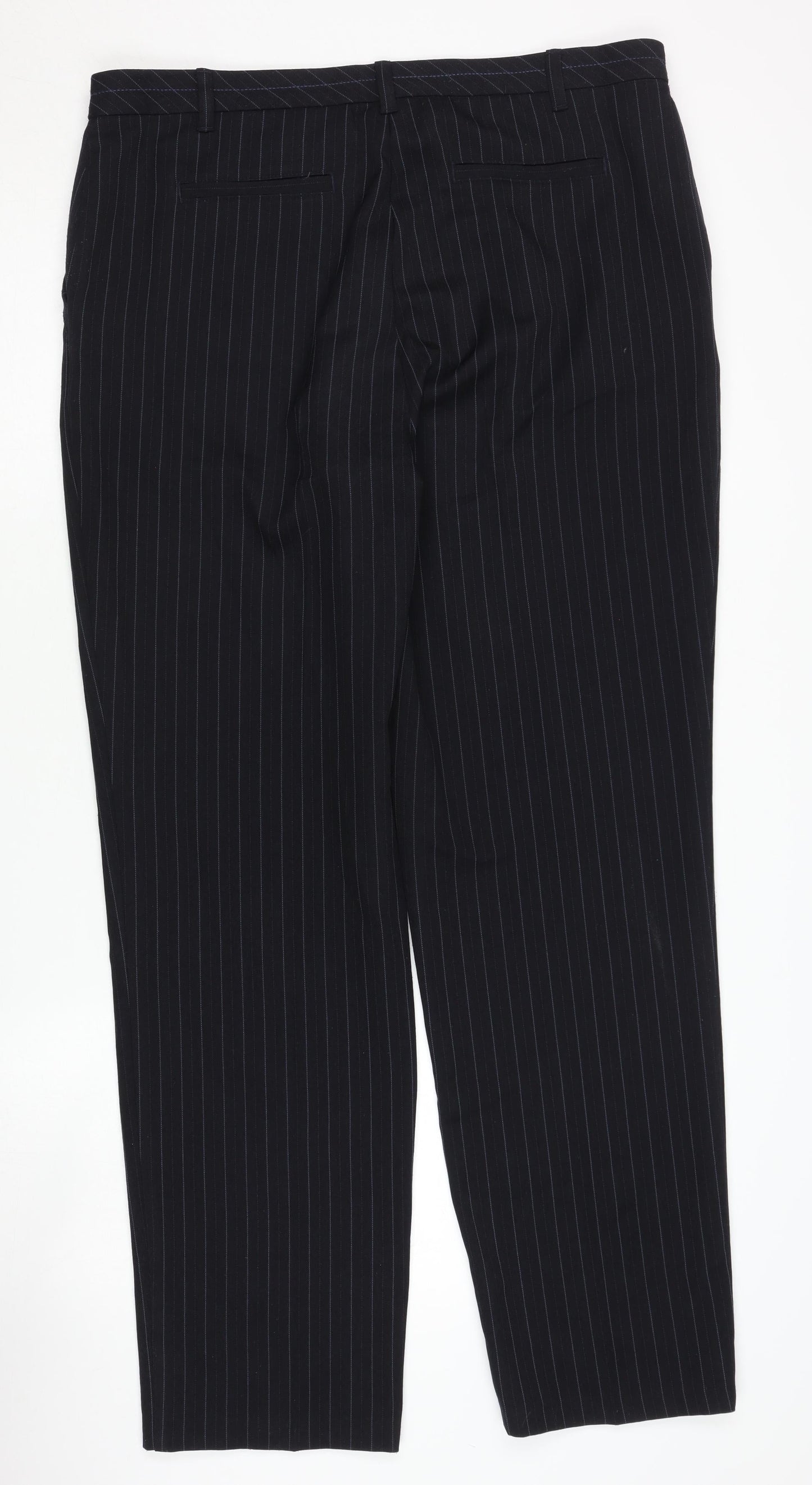 Womens UK Size 16 Marks and Spencer Classic Fit Business Workwear Black Trousers