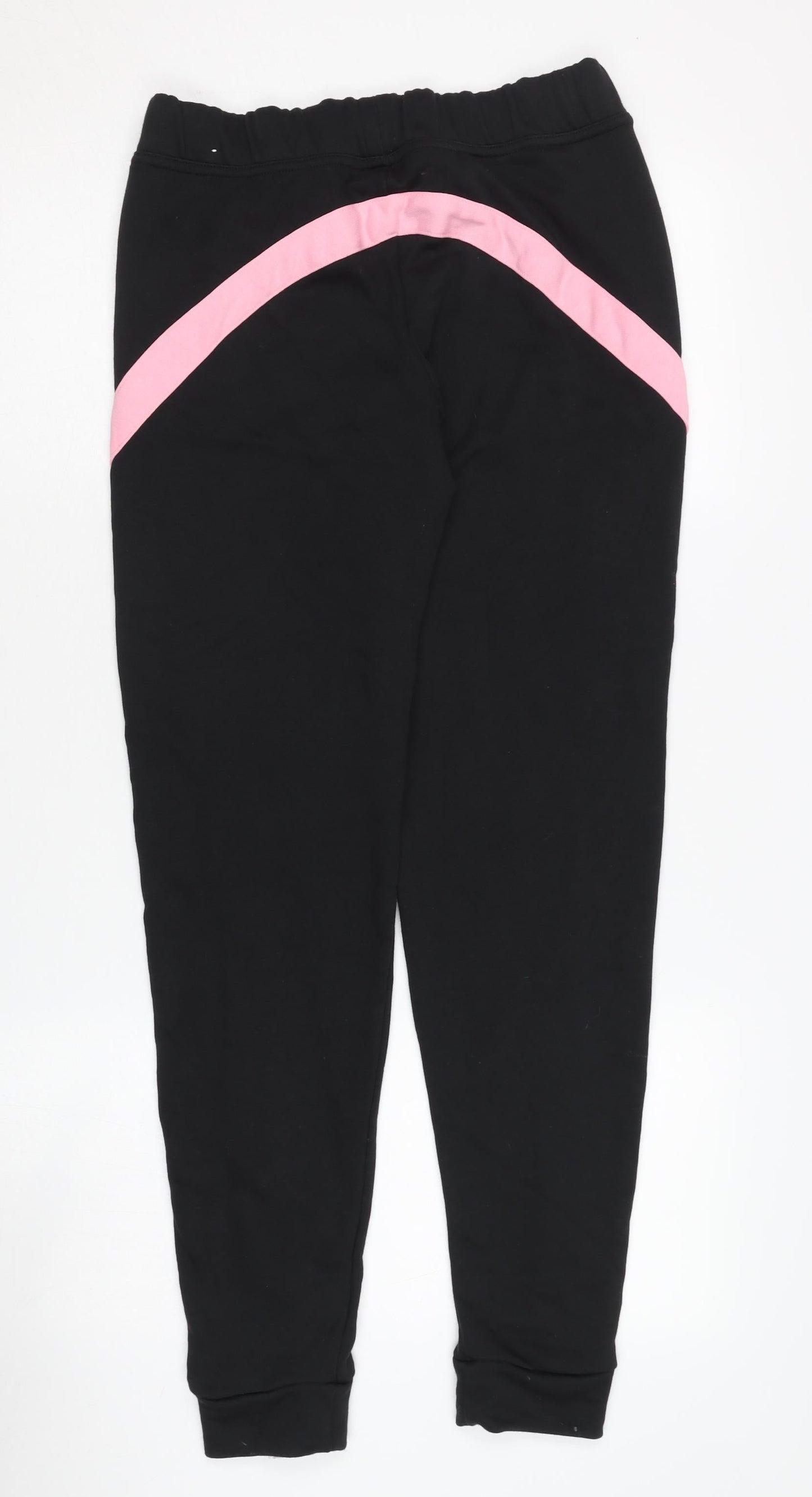 Adidas Girls Black Jogger Trousers XL Stylish Activewear