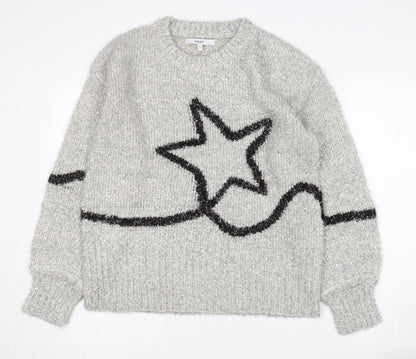 Womens UK Size S NEXT Grey Pullover Jumper