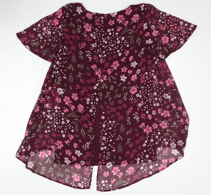 Bonmarché Women's Multicoloured Floral Blouse Size 10