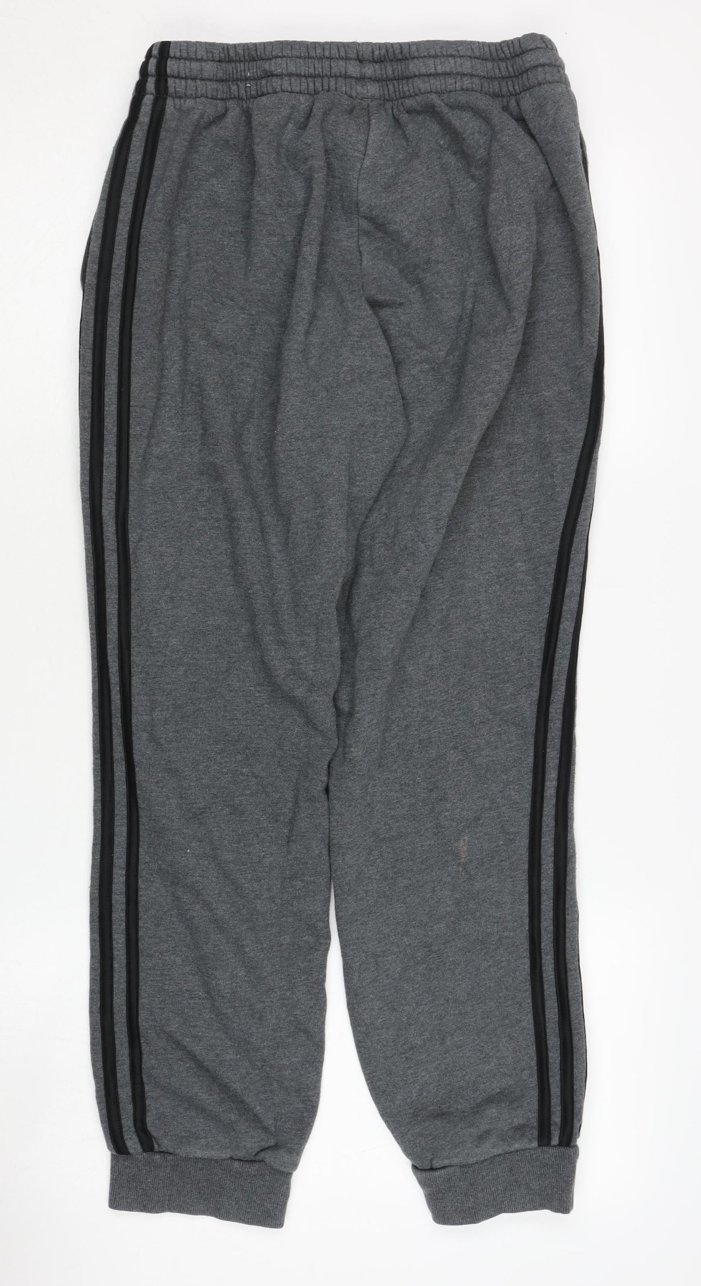 Adidas Men's Grey Jogger Trousers L, Elastic Waist