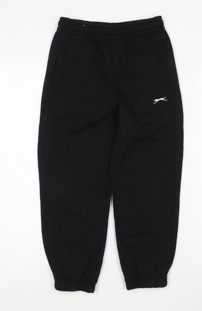 Slazenger Boys Black Jogger Trousers 7-8 Years