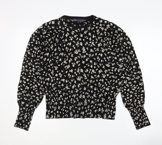 Womens UK Size 14 Marks and Spencer Black Pullover Jumper