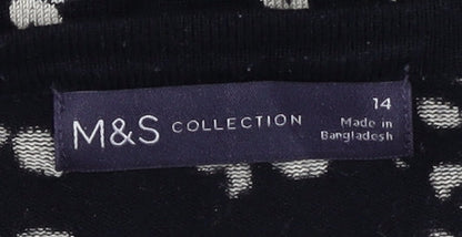 Womens UK Size 14 Marks and Spencer Black Pullover Jumper