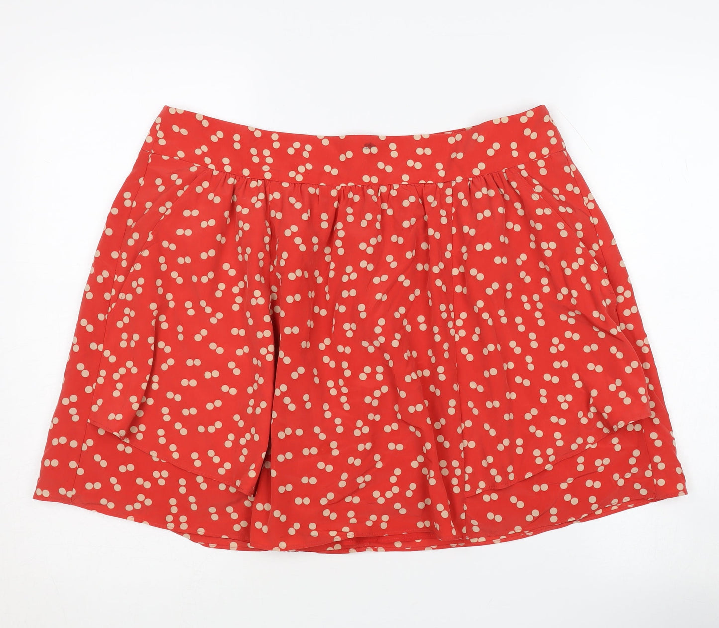 Gap Women's Red Polka Dot Mini Skirt UK 16