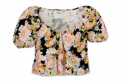 Womens UK Size 10 Topshop Multicoloured Basic Blouse