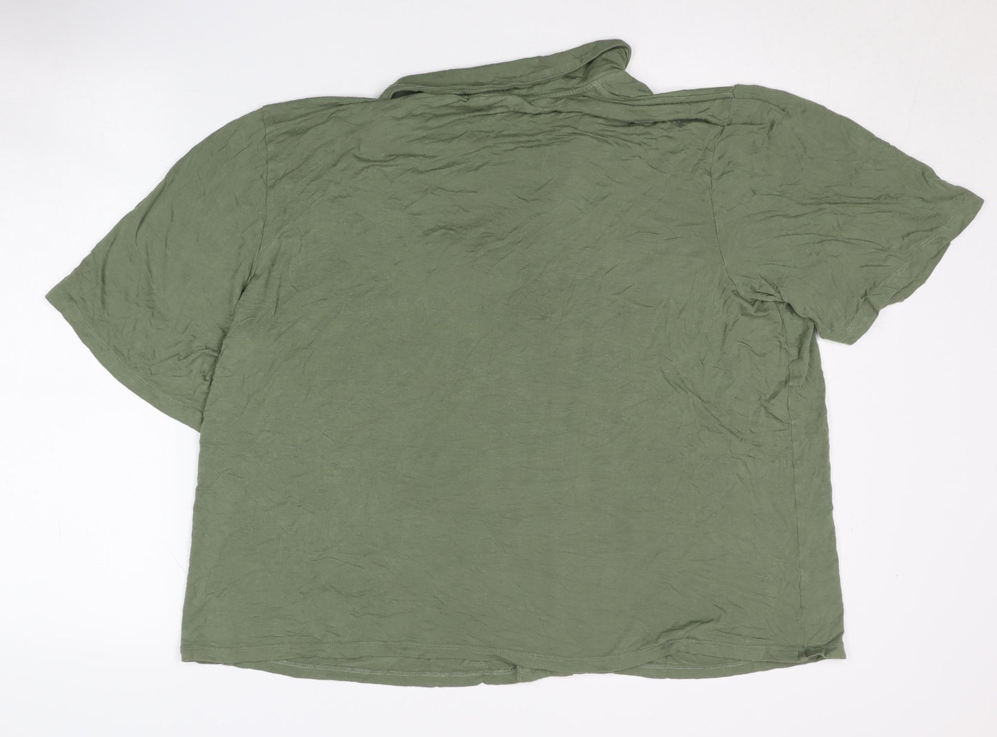 ASOS DESIGN Women's Green Viscose Shirt UK 18