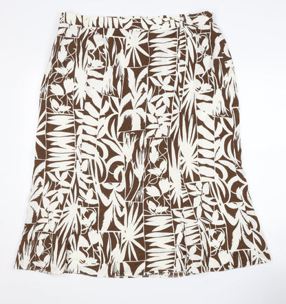 Frankenwälder Collection Women's Brown Geometric Skirt Size 18