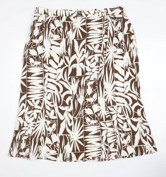 Frankenwälder Collection Women's Brown Geometric Skirt Size 18