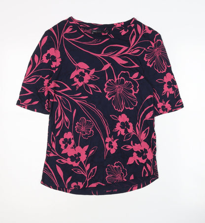 Marks and Spencer Women’s Floral T-Shirt, Size 10, Multicoloured