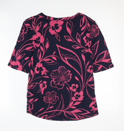 Marks and Spencer Women’s Floral T-Shirt, Size 10, Multicoloured