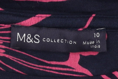 Marks and Spencer Women’s Floral T-Shirt, Size 10, Multicoloured