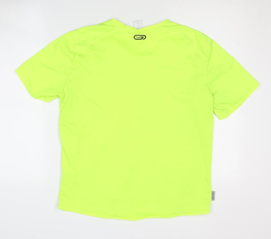 Decathlon Men's Green Running T-Shirt Size L
