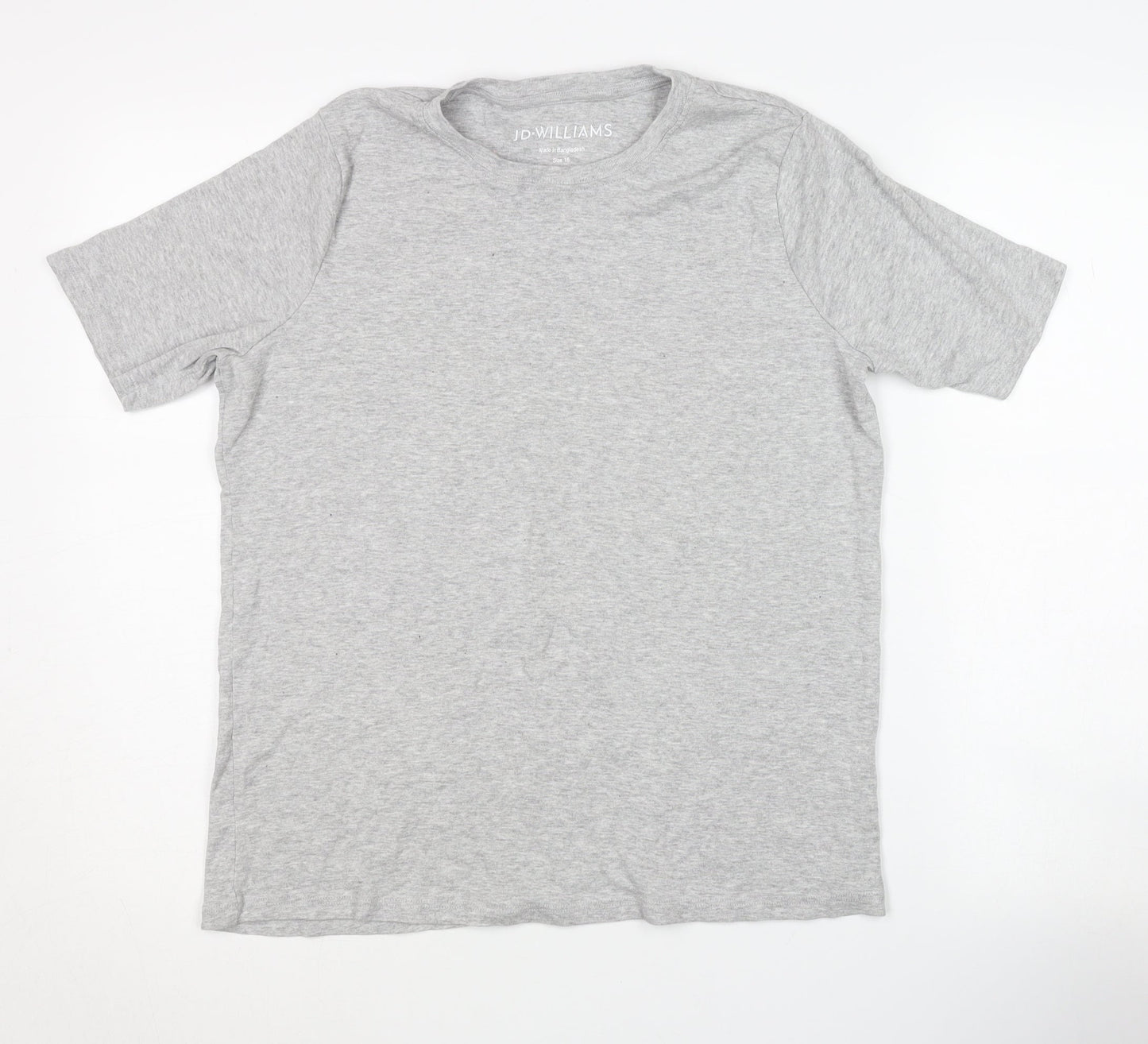 Womens UK Size 16 JD Williams Grey Basic T-Shirt